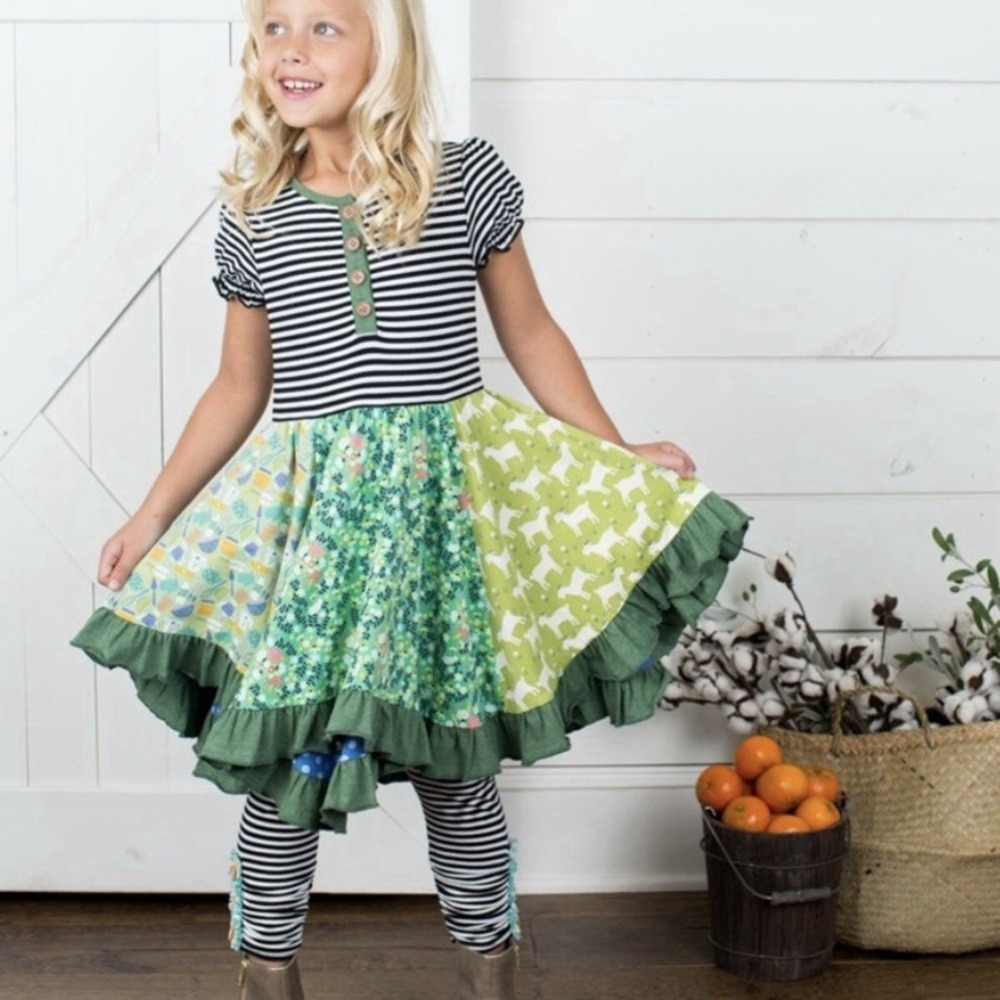 Matilda Jane Joanna Gaines Once Upon A Time Farmland Frolic Dress Girls Size 12